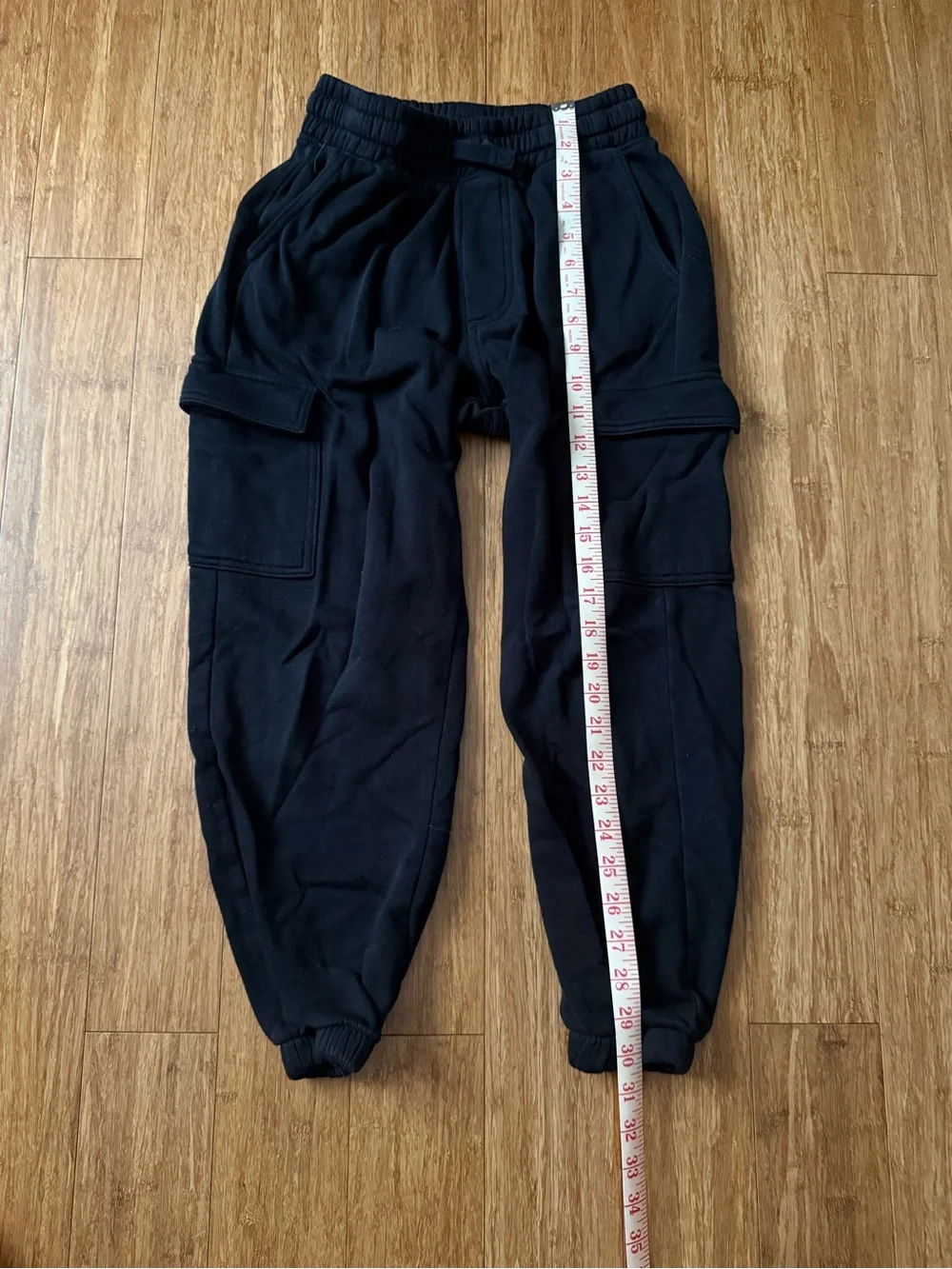 H&M Boy’s Black Cargo Sweatpants - Comfortable Everyday Joggers US14